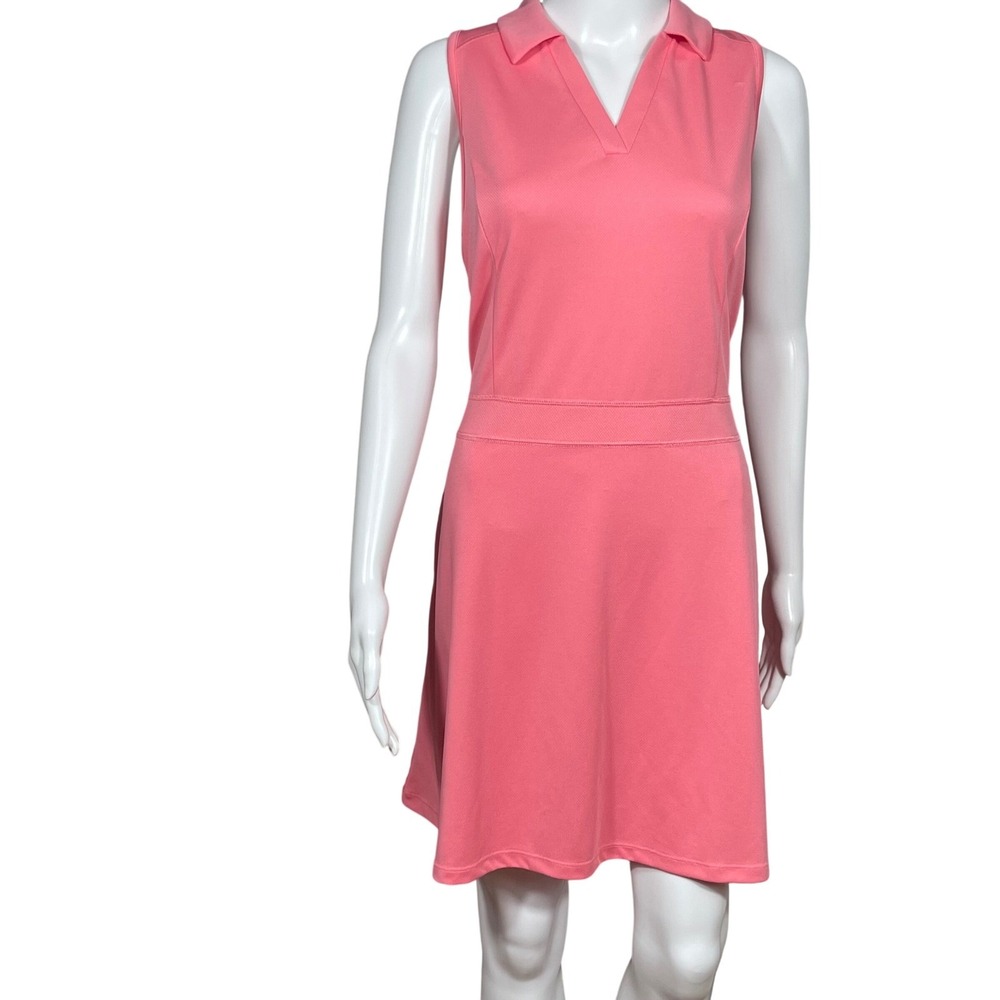 PGA Tour Airflux Sleeveless Golf Dress Coral Pink Athletic Tennis Pickleball L